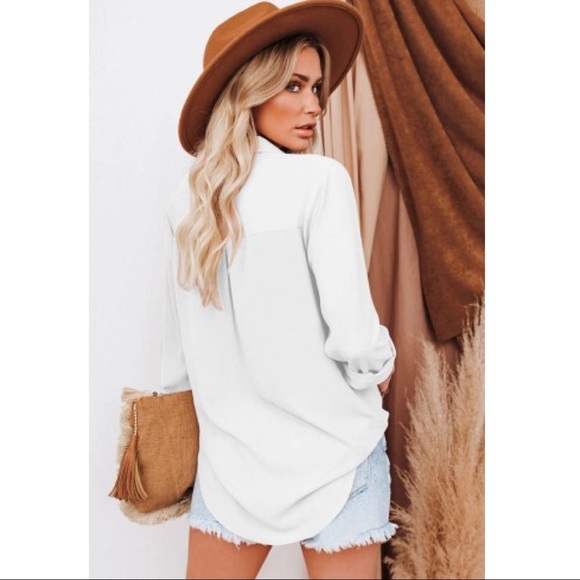 Classic White Button Down Shirt - Picture 3 of 5